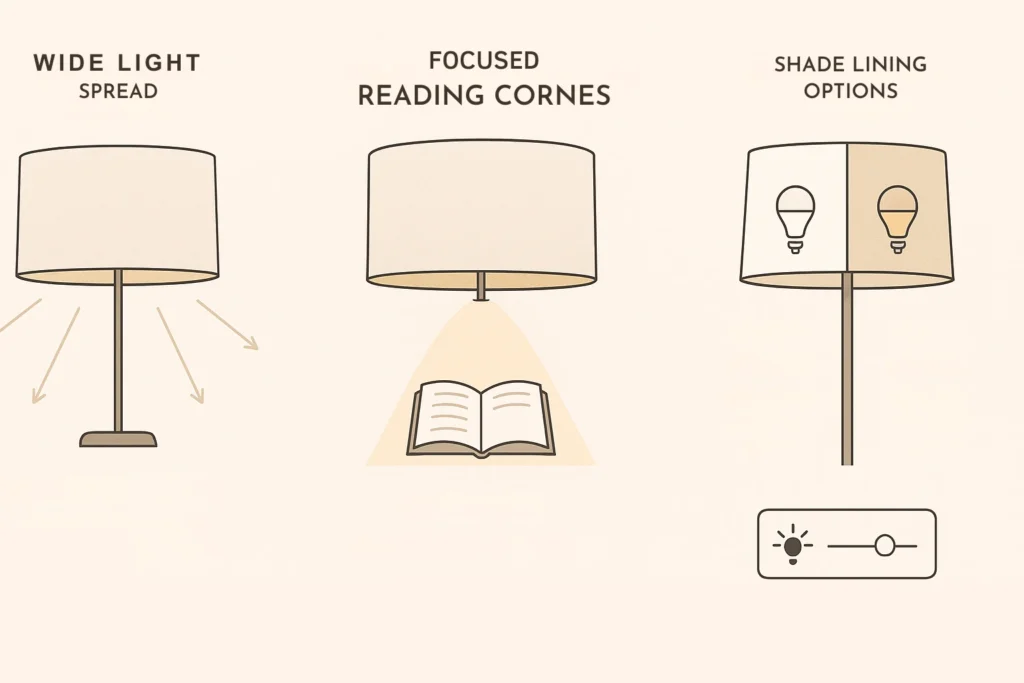 Lighting performance , 20 Inch Drum Lamp Shade