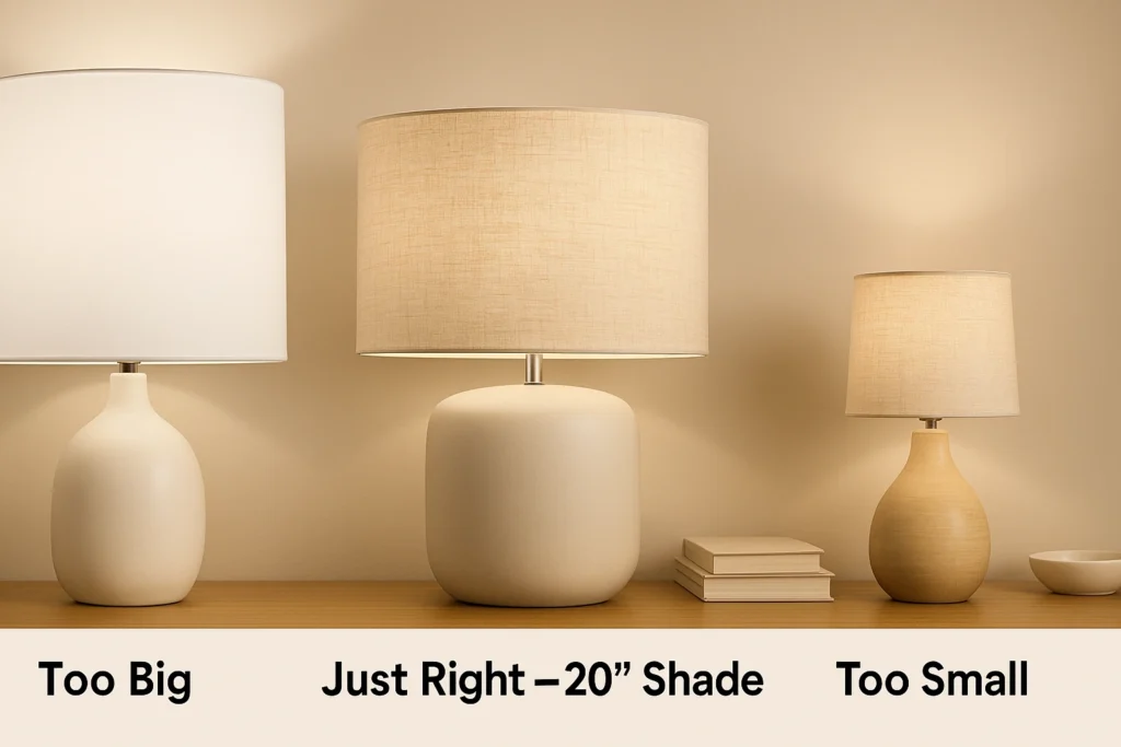 20 Inch Drum Lamp Shade size