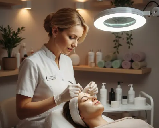 esthetician magnifying lamp